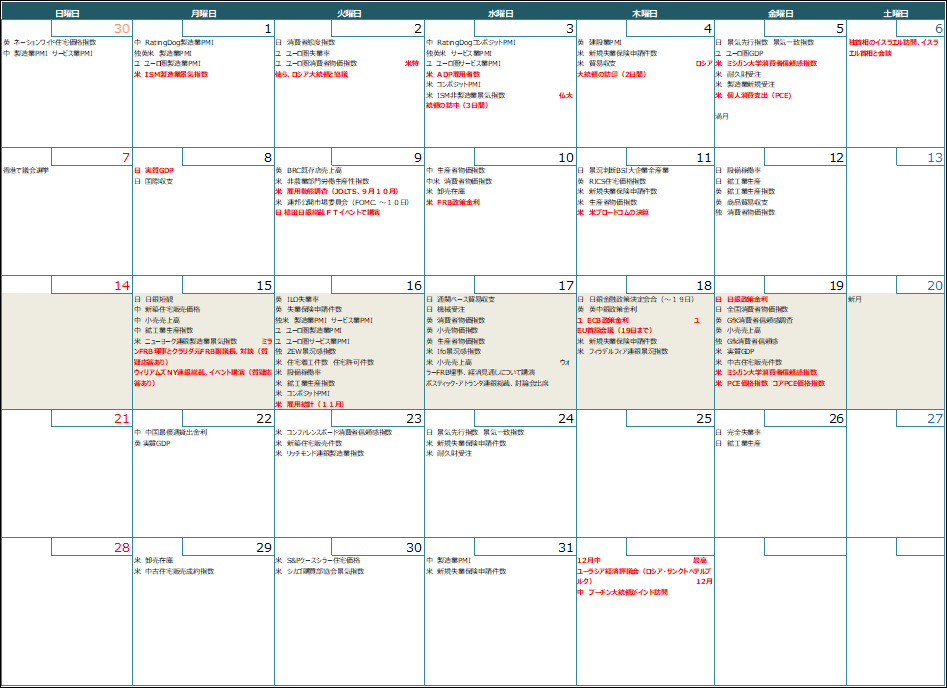 【週間スケジュール(12月15日~12月21日)】